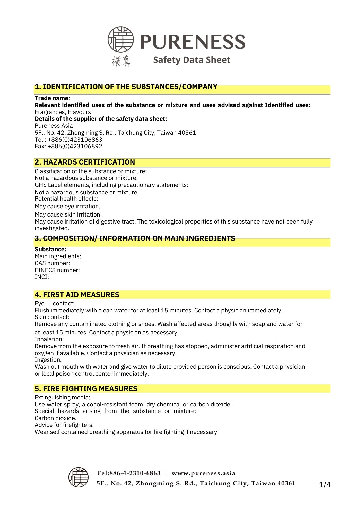 MSDS